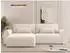 Mirjan24 Surles Cord Ecksofa L-Form mit Schlaffunktion, Bettkasten, creme (800001993112)