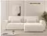 Mirjan24 Surles Cord Ecksofa L-Form mit Schlaffunktion, Bettkasten, creme (800001993112)