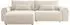 Mirjan24 Surles Cord Ecksofa L-Form mit Schlaffunktion, Bettkasten, creme (800001993112)