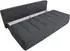 Beautysofa DORIS 2-Sitzer Schlafsofa mit Bettkasten, Chenille, schwarz (800001886271)