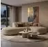 Selsey Sallmo Ecksofa L-Form, 3-Sitzer, Chenille dunkelbeige, Ottomane rechts (358cm)
