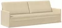 vidaXL 3-Sitzer Sofa Creme 220 x 81 x 82 cm Stoff