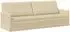 vidaXL 3-Sitzer Sofa Stoff, creme, 220x81x82cm
