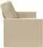 vidaXL 3-Sitzer Sofa Stoff, creme, 220x81x82cm