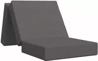 vidaXL Klappsofa Bett 75 x 63 x 45 cm Hellgrau