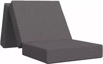vidaXL Klappsofa Bett hellgrau 75x63x45cm