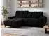 Beautysofa Marco Mini Ecksofa L-Form Chenille schwarz 275x182cm (800002102714)