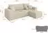 ALTDECOR SENO-L Ecksofa mit Schlaffunktion Bouclé beige 249x139cm (800002085420)