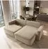 Masseno Belise Ecksofa mit Schlaffunktion, Velours, beige, 252x162cm