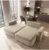 Masseno Belise Ecksofa mit Schlaffunktion, Velours, beige, 252x162cm