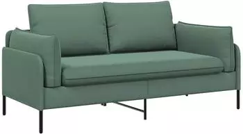 vidaXL 2-Sitzer Sofa meergr&uuml;n, Samt, 188x81x89cm