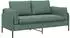 vidaXL 2-Sitzer Sofa meergrün, Samt, 188x81x89cm