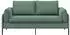 vidaXL 2-Sitzer Sofa meergrün, Samt, 188x81x89cm