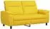 vidaXL Sofa hellgelb 178x90x95cm Stoff (42040951)
