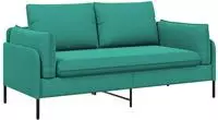 vidaXL 2-Sitzer Sofa 2-Sitzer T&uuml;rkis 188 x 81 x 89 cm Samt