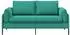 vidaXL 2-Sitzer Sofa Samt türkis 188x81x89cm