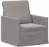 vidaXL Sessel hellgrau 70x81x82cm Samt