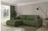 ALTDECOR BERY-L Ecksofa mit Schlaffunktion, Bouclé, olivgrün, 276x193cm (800002085646)