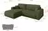 ALTDECOR BERY-L Ecksofa mit Schlaffunktion, Bouclé, olivgrün, 276x193cm (800002085646)