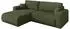 ALTDECOR BERY-L Ecksofa mit Schlaffunktion, Bouclé, olivgrün, 276x193cm (800002085646)