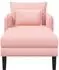 vidaXL Große Chaiselongue Bouclé rosa (84x173x86cm)