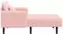 vidaXL Große Chaiselongue Bouclé rosa (84x173x86cm)