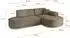 ALTDECOR MARI-L1-v1 Ecksofa L-Form Velours dunkelbraun (800001931741)