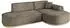 ALTDECOR MARI-L1-v1 Ecksofa L-Form Velours dunkelbraun (800001931741)