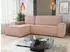 Sofnet Totti L Ecksofa mit Schlaffunktion, Cord, rosa, 246x144cm (Poso 052)