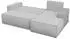 Sofnet Totti L Ecksofa mit Schlaffunktion, Cord, rosa, 246x144cm (Poso 052)