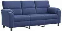 vidaXL Sofa Polizeiblau 214 x 85 x 93 cm Samt