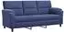 vidaXL Sofa polizeiblau, Samt, 214x85x93cm