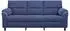 vidaXL Sofa polizeiblau, Samt, 214x85x93cm