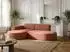 WFL GROUP Hana Ecksofa L-Form 3-Sitzer, Bouclé, terracotta (800002100719)