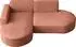 WFL GROUP Hana Ecksofa L-Form 3-Sitzer, Bouclé, terracotta (800002100719)