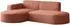 WFL GROUP Hana Ecksofa L-Form 3-Sitzer, Bouclé, terracotta (800002100719)