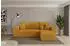 ALTDECOR SENO-L Ecksofa mit Schlaffunktion, Cord, senfgelb, 249x139cm (800002085431)