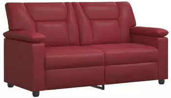 vidaXL Sofa weinrot Kunstleder, 171x85x93cm