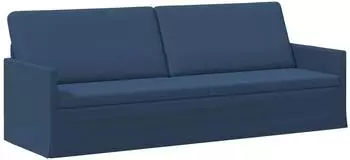 vidaXL 3-Sitzer Sofa blau, Stoff, 220x81x82cm
