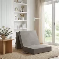 vidaXL Klappsofa Bett 75 x 63 x 45 cm Hellgrau