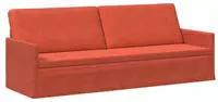 vidaXL 3-Sitzer Sofa Rot-Orange 220 x 81 x 82 cm Cordstoff