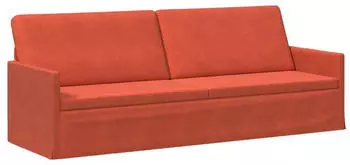 vidaXL 3-Sitzer Sofa rot-orange 220x81x82cm Cordstoff