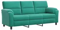 vidaXL Sofa T&uuml;rkis 214 x 85 x 93 cm Samt