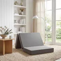 vidaXL Klappsofa Bett 80 x 67 x 45 cm Hellgrau