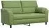 vidaXL Sofa hellgrün, Samt, 174x85x93cm