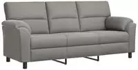 vidaXL Sofa Hellgrau 214 x 85 x 93 cm Samt