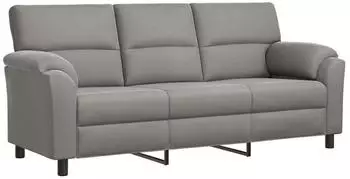 vidaXL Sofa hellgrau, Samt, 214x85x93cm