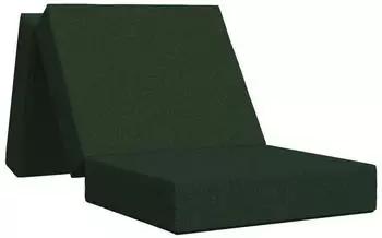 vidaXL Klappsofa-Bett 75x63x45cm, dunkelgrün