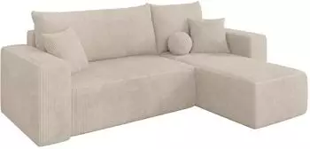 ALTDECOR SENO-L Ecksofa mit Schlaffunktion, L-Form, beige, 249x139x85cm (800002085410)