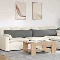 vidaXL Sofakissen 2 stk. Stoff Dunkelgrau 145 x 40 cm